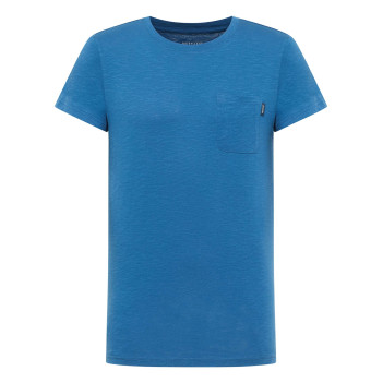 T-shirt en coton bleu uni...