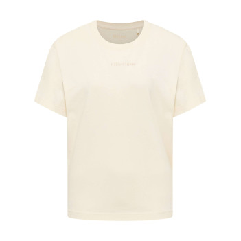 T-shirt en coton écru uni...