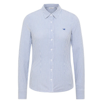 Chemisier en coton bleu et...