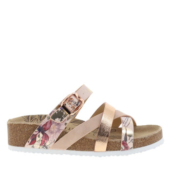 Mules roses fleuries avec...