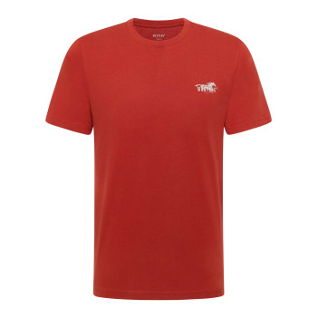 T-shirt en coton rouge uni...