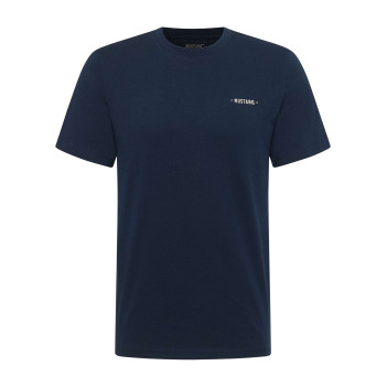 T-shirt en coton bleu à...