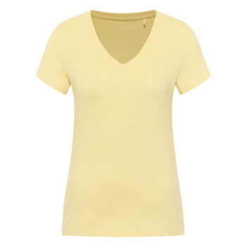 T-shirt en coton jaune uni...
