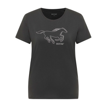 T-shirt en coton anthracite...