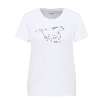 T-shirt en coton écru à...