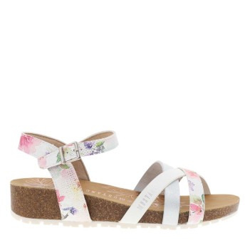 Nu-pieds blancs à semelle...