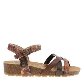 Nu-pieds marron à semelle...