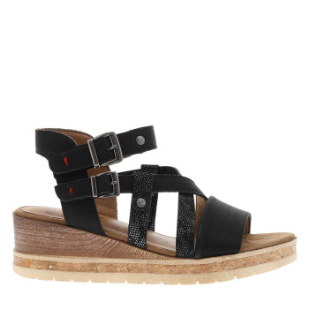 Nu-pieds noirs avec une...