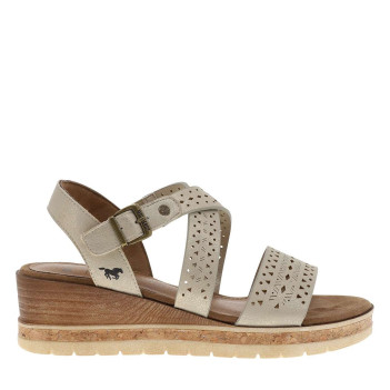 Nu-pieds beiges à semelle...