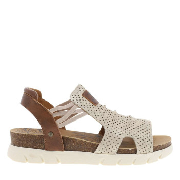 Nu-pieds beiges à semelle...
