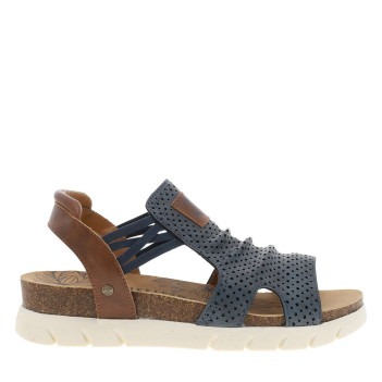 Nu-pieds bleu marine à...