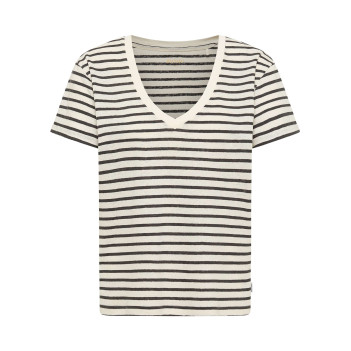 T-shirt en coton et lin...