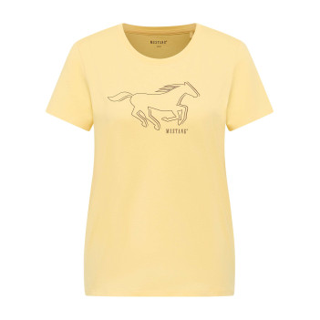 T-shirt en coton jaune uni...