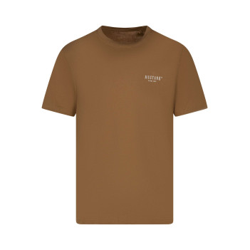 T-shirt en coton camel uni...