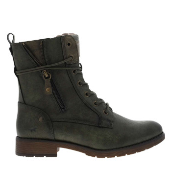 Bottines kaki à talon...