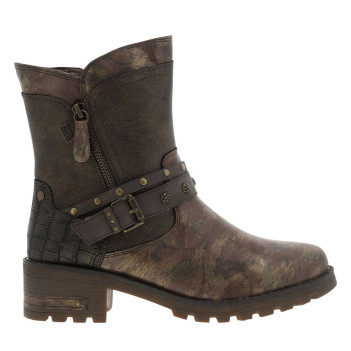 Boots bronze à talon...
