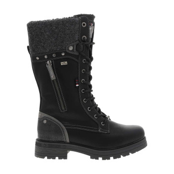 Bottes noires à talon...