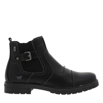 Boots noires à talon plat...
