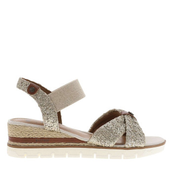 Nu-pieds écrus avec un...