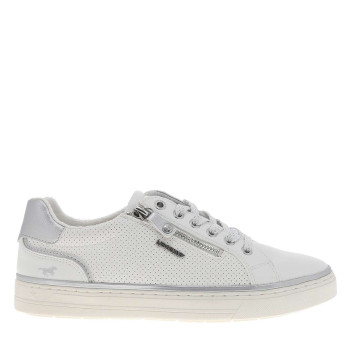 Tennis blanches à talon...