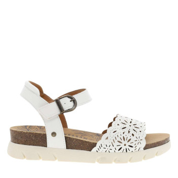 Nu-pieds blancs à semelle à...