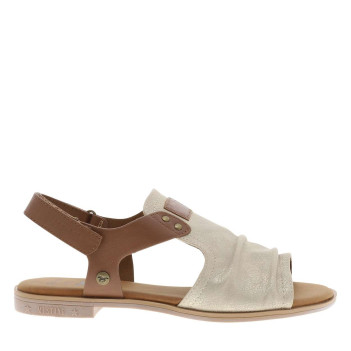 Nu-pieds beiges à semelle...