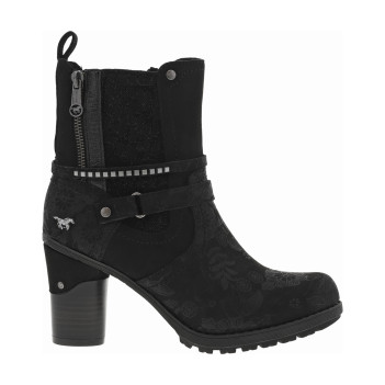 Boots noires à talon...