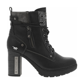 Bottines noires à talon...