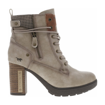 Bottines écrues à talon...