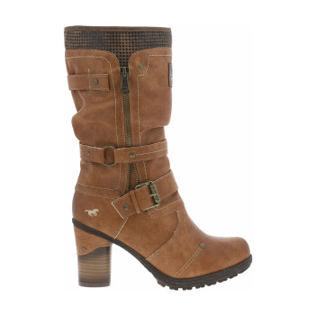 Bottes cognac à talon...