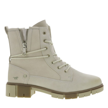 Bottines ivoire à talon...