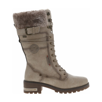 Bottes blanc cassé à talon...