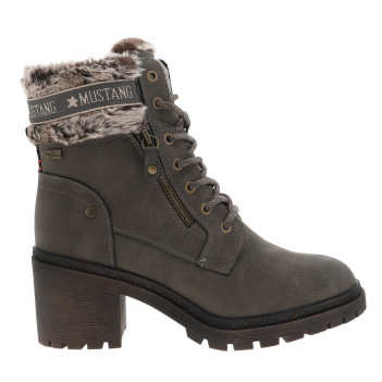 Bottines taupe à talon...