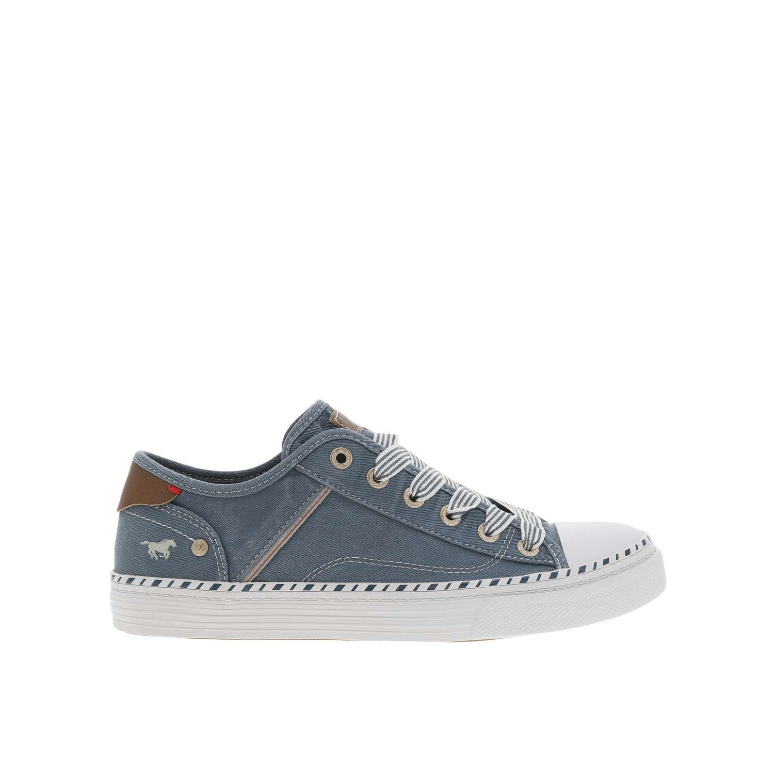 Baskets Montantes MUSTANG Pour Femme - Polaire Chaude, Fermeture Éclair Et Lacets | Chaussures Hiver Confortables