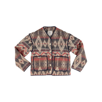Veste en coton multicolore...