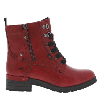 Bottines rouges à talon...