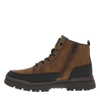 Bottines cognac à talon...