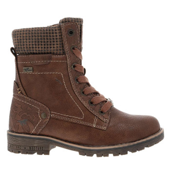 Bottines cognac à talon...