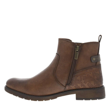 Boots cognac à talon...