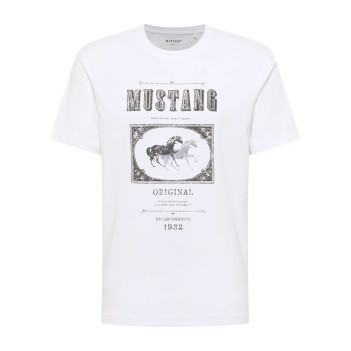 T-shirt en coton blanc avec...