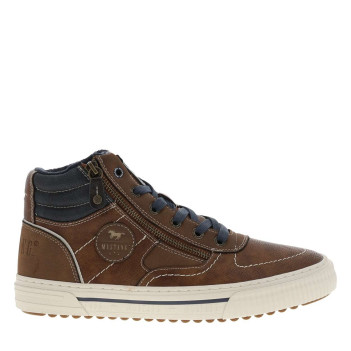 Sneakers brunes à talon...