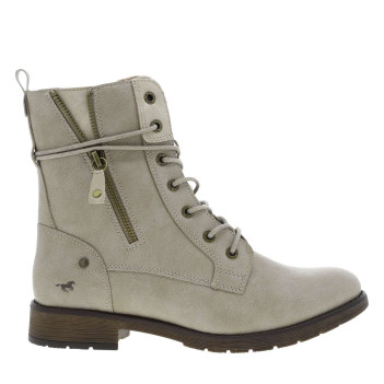 Bottines écrues à talon...