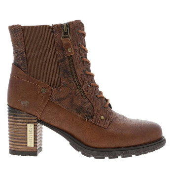Bottines brunes à talon...
