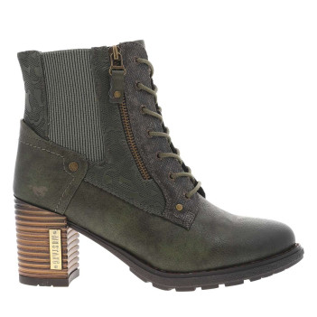 Bottines kaki à talon...