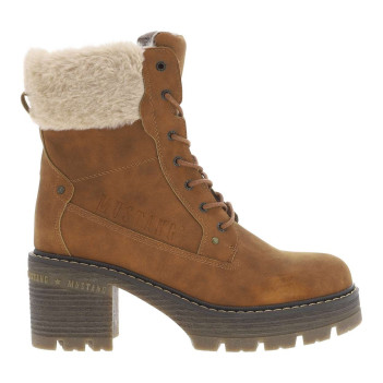 Bottines noisette à talon...
