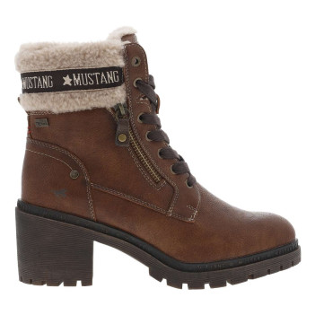 Bottines cognac à talon...