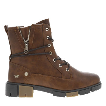 Bottines brunes à talon...