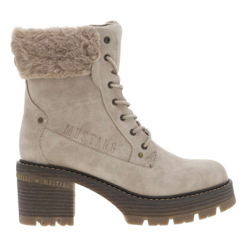 Bottines taupe à talon...