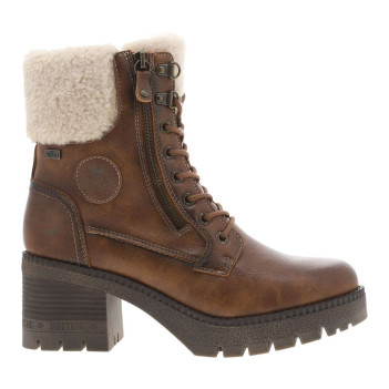 Bottines brunes à talon...