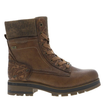 Bottines cognac à talon...